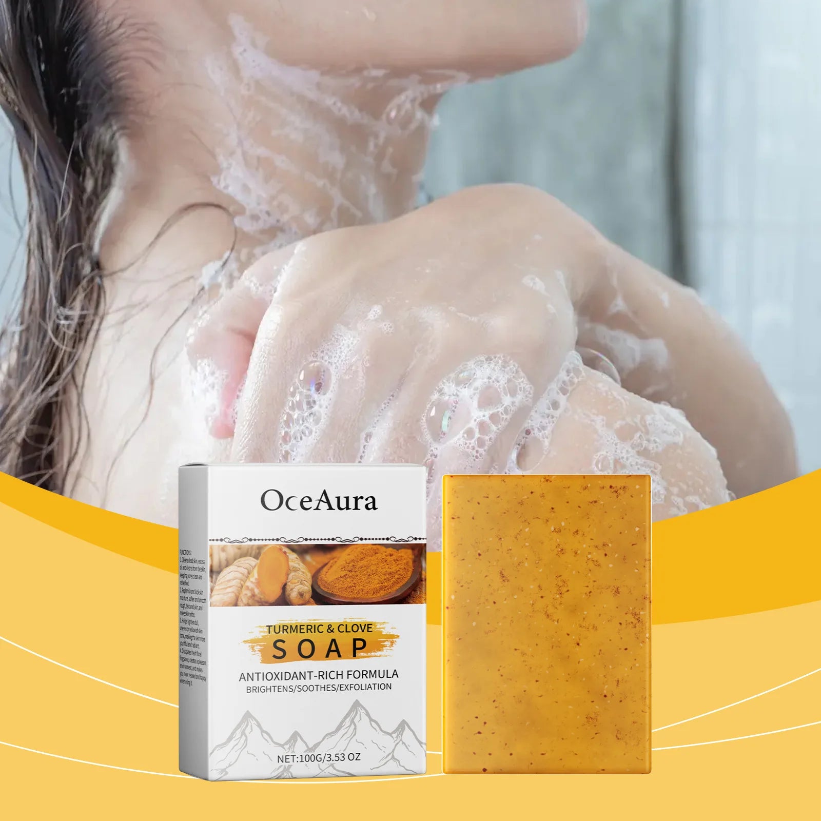 Oceaura Turmeric Clove Facial Soap 100g