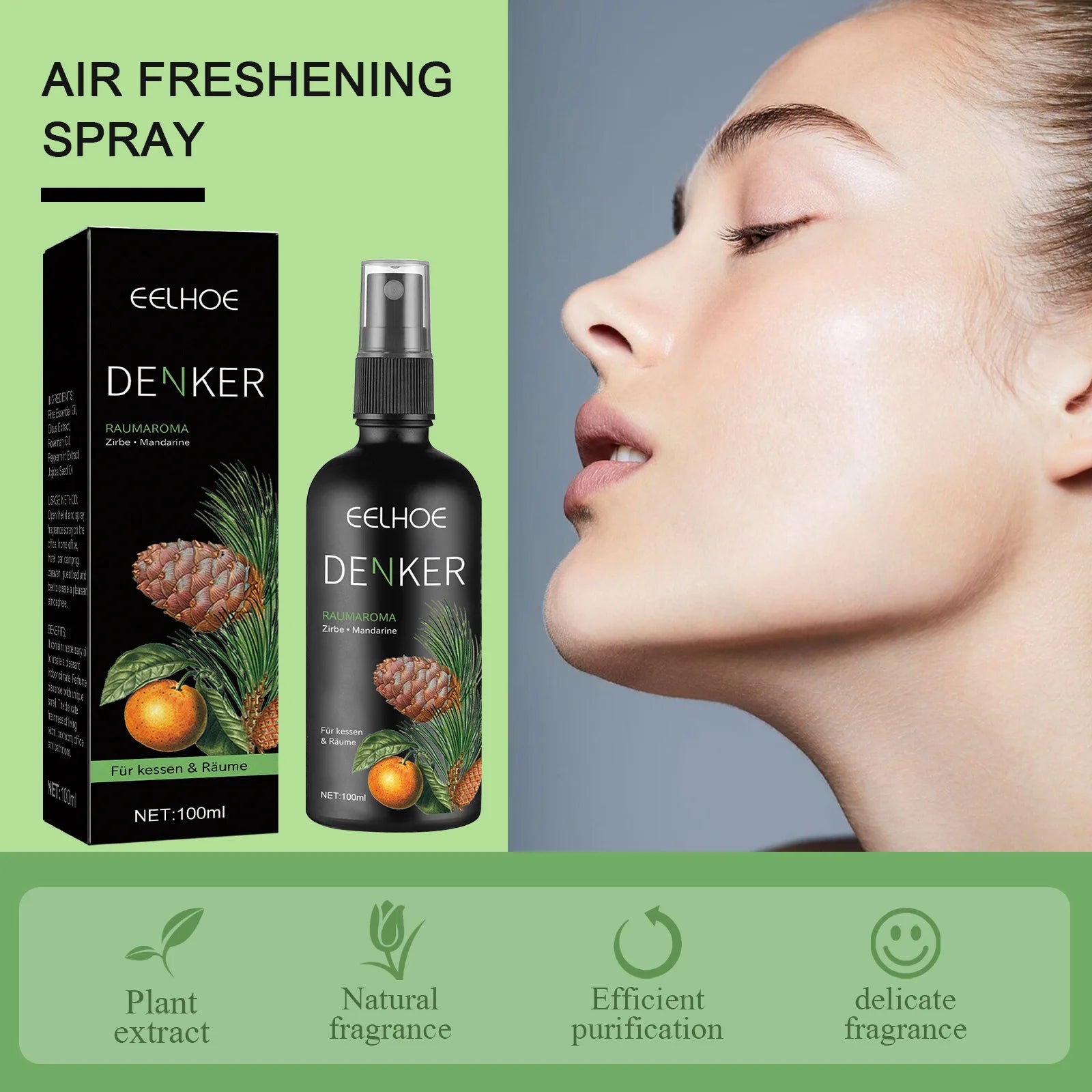 Eelhoe 100ml Aromatherapy Air Freshener Spray