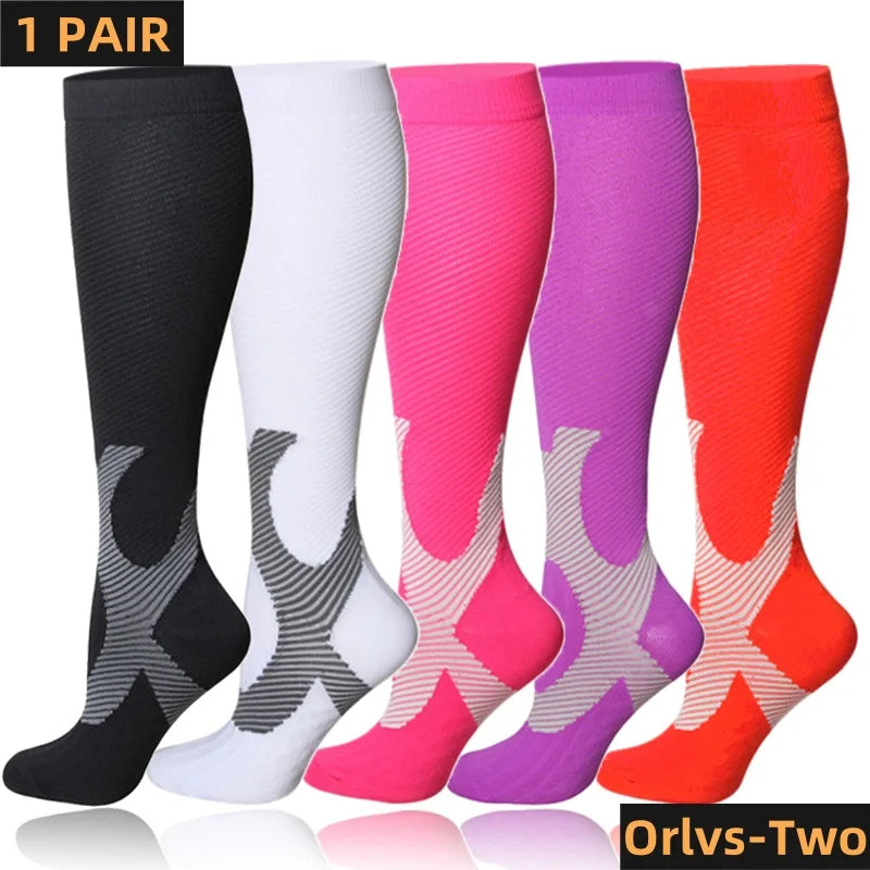 Compression Socks 20–30 mmHg – Sports & Travel Support for Men and Women