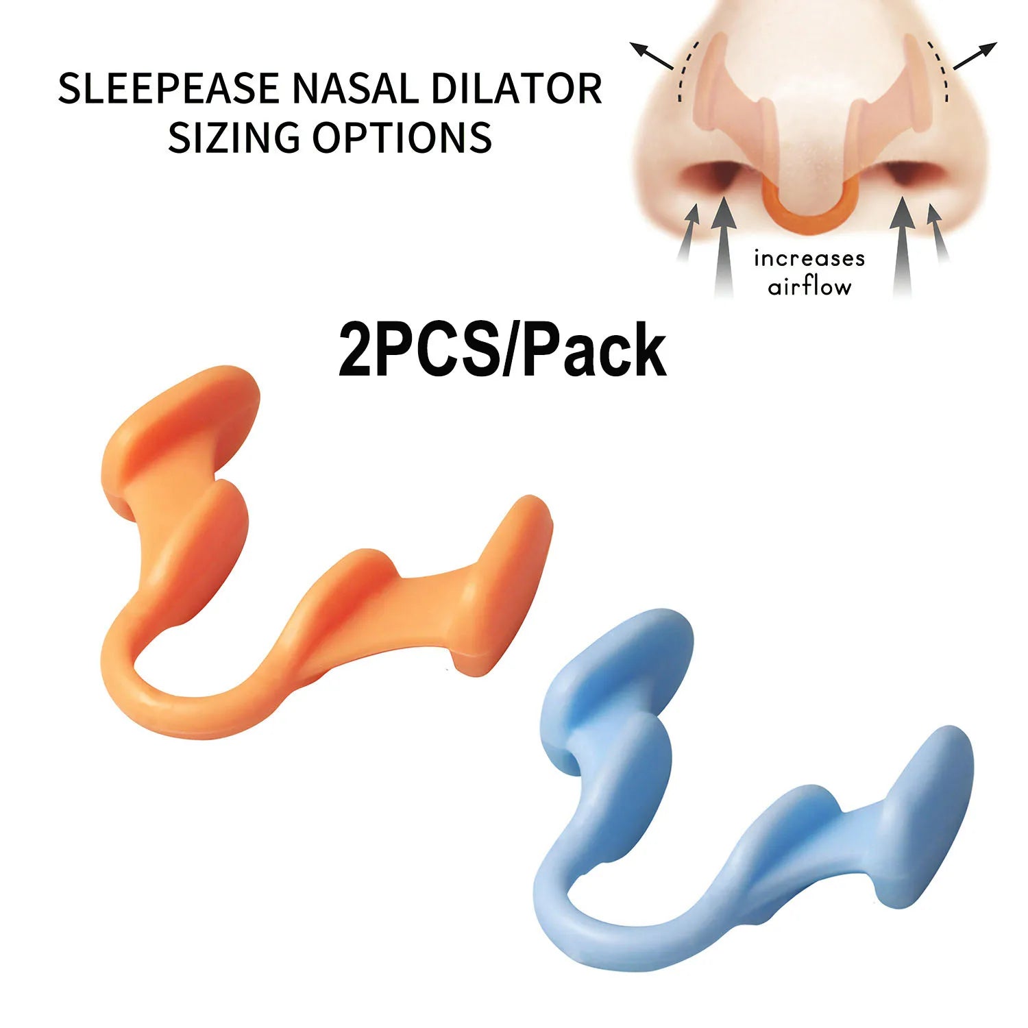 Anti-Snoring Nose Clips – Silicone Sleep Aid