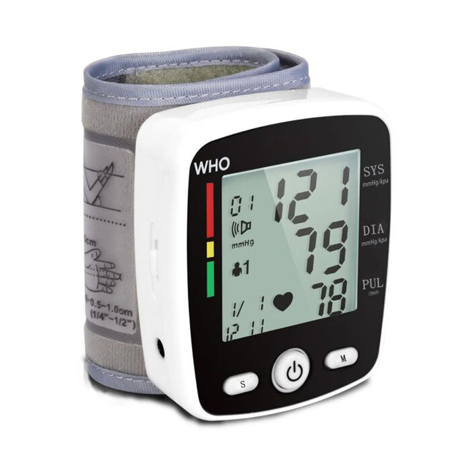 Rechargeable Digital Wrist Blood Pressure Monitor