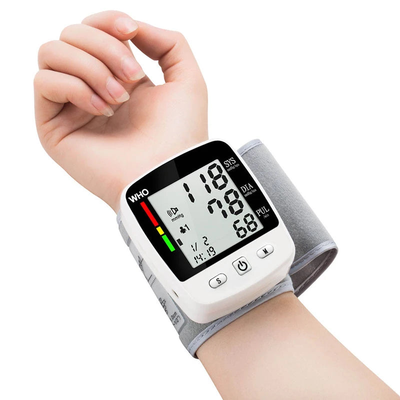 Rechargeable Digital Wrist Blood Pressure Monitor