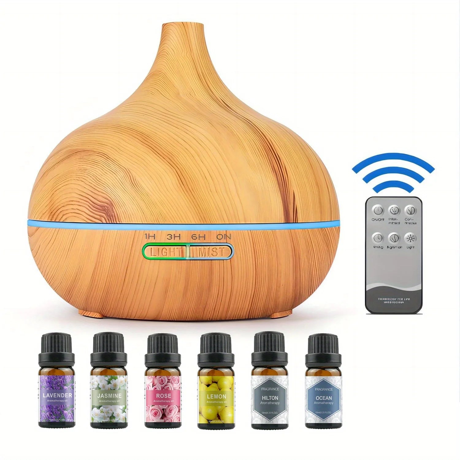 550ML Essential Oil Diffuser with 6 Oils Set