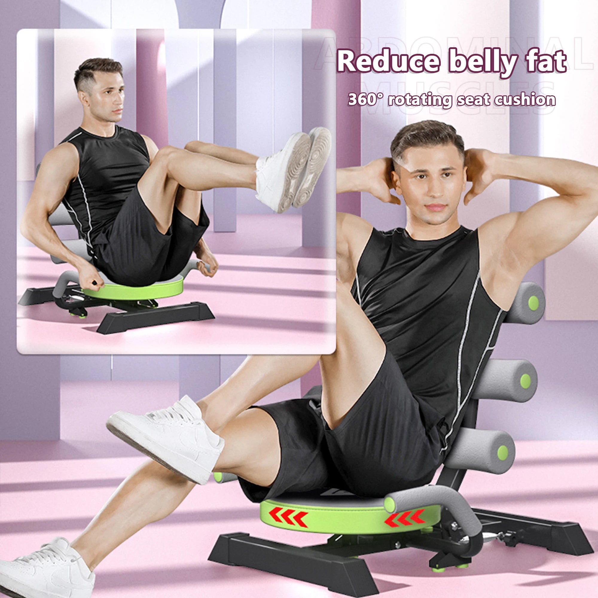 Ab Machine Sit-Up Bench for Core Workout