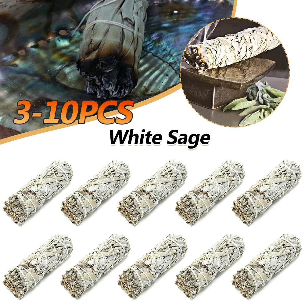 3-10PC Sage Smudge Sticks Bundle