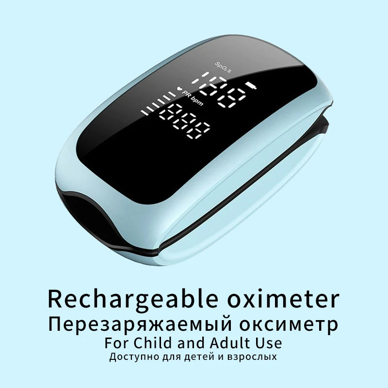 Rechargeable Finger Pulse Oximeter SpO2 Monitor